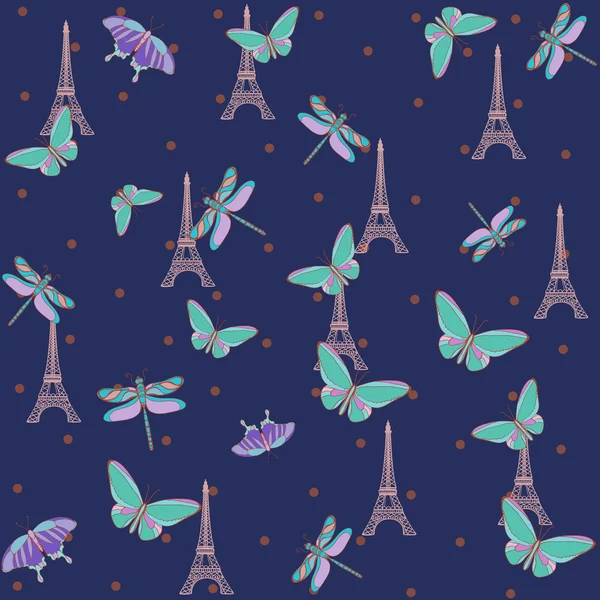 Paris Eiffel Kulesi desen