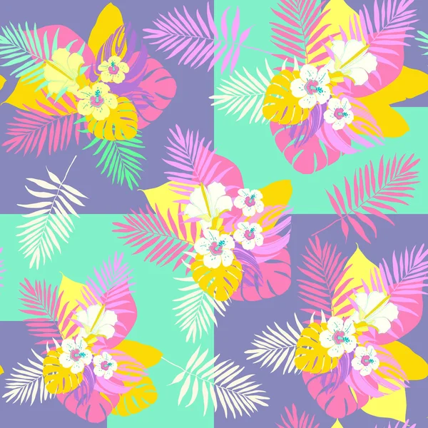 Popart bloemmotief — Stockvector