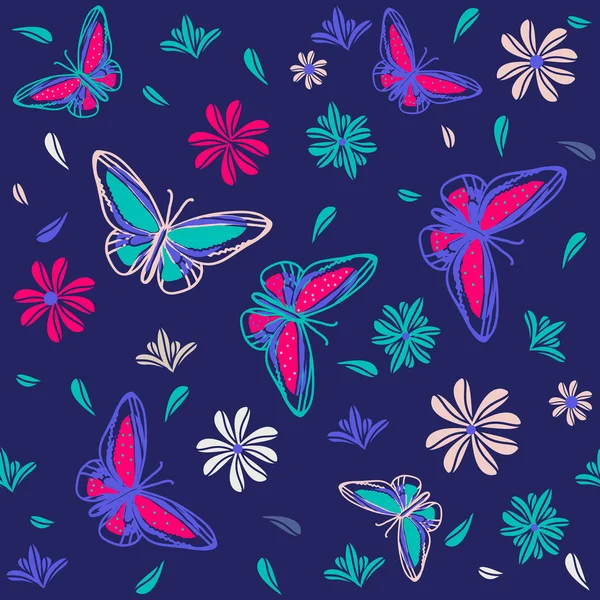 Kelebeklerle kusursuz desen