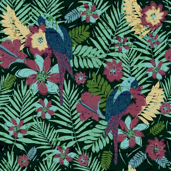 Palmiye yaprakları ile Seamless Modeli