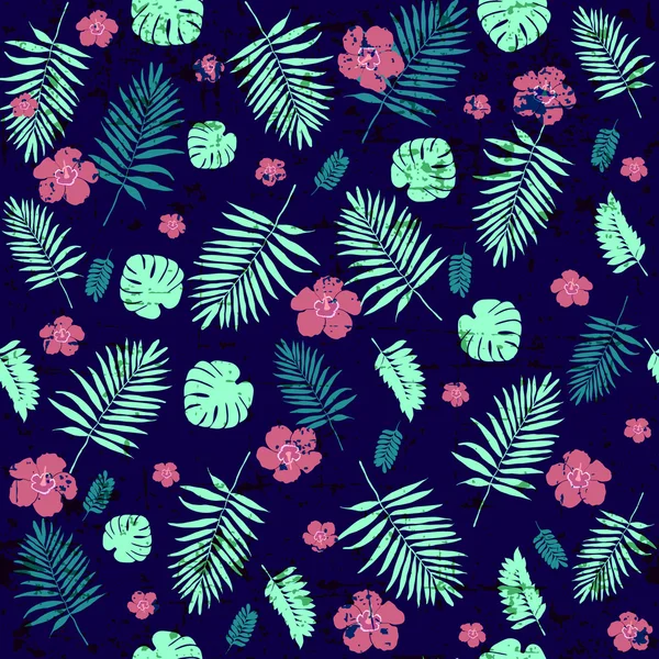 Dikişsiz tropikal yaprak desen