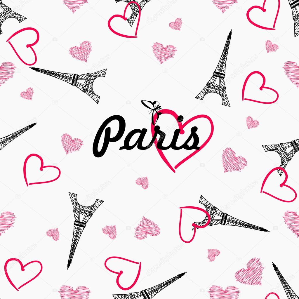 Paris Eiffel Tower pattern