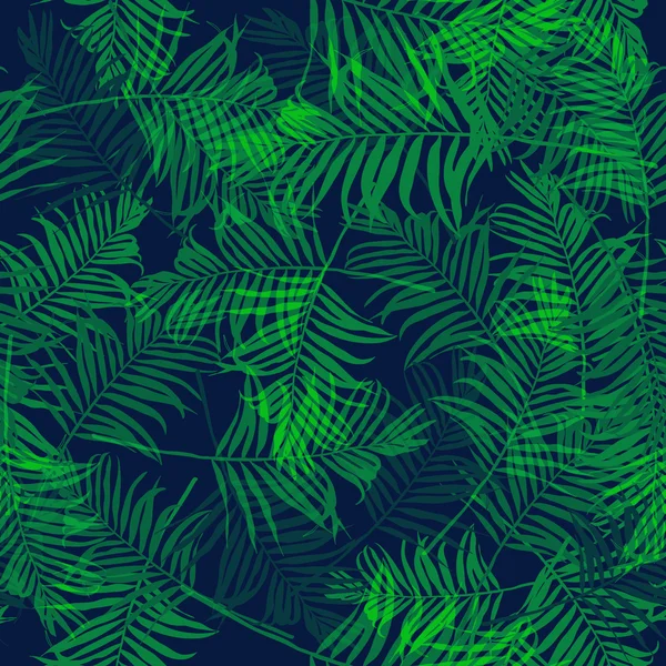 tropikal palmiye yaprağı deseni