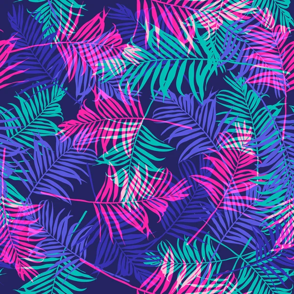 tropikal palmiye yaprağı deseni