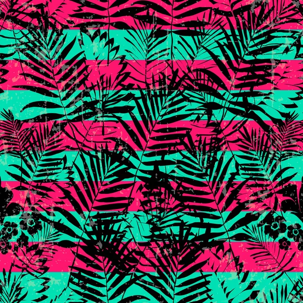 tropikal palmiye yaprağı deseni