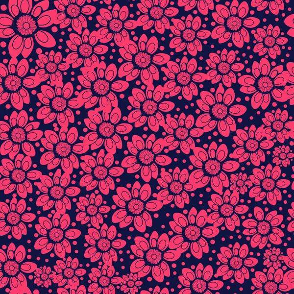 Flowers seamless pattern . — Stock Vector