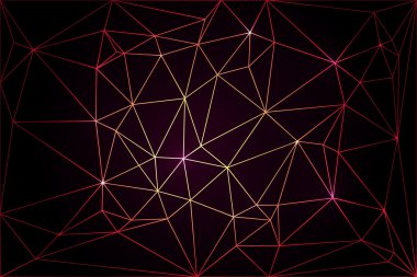 Poly arka plan renkli örümcek ağları ile