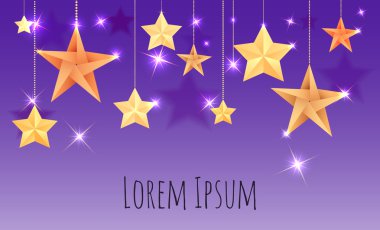 Kartpostal origami yıldız ile