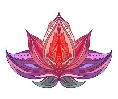 Renk Lotus boho desenli.