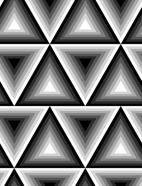 Czarno-białe tekstury z trójkątów. — Wektor stockowy
