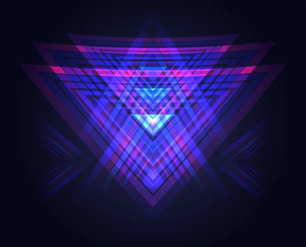 Vecteur néon fond géométrique . — Image vectorielle