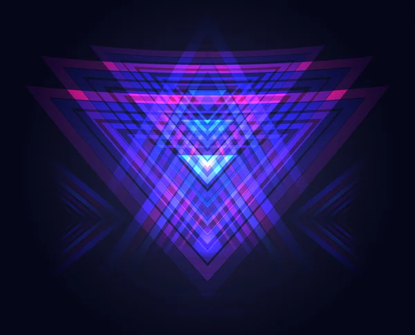 Vector neon geometrische achtergrond. — Stockvector