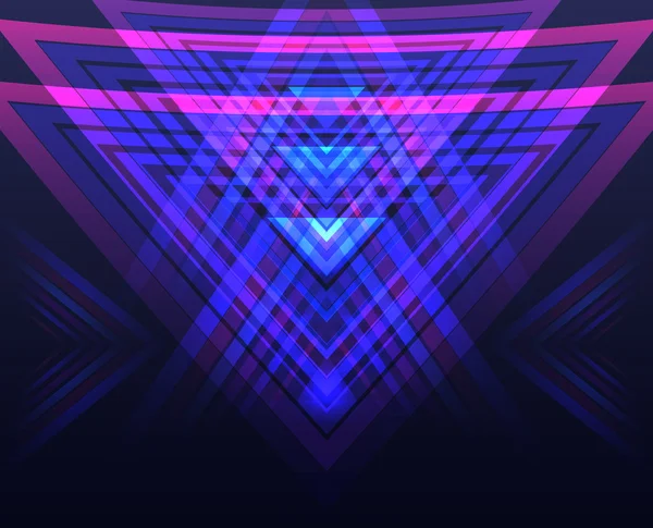 Vector neon geometrische achtergrond. — Stockvector