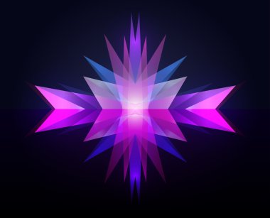 Vektör neon geometrik arka plan.  