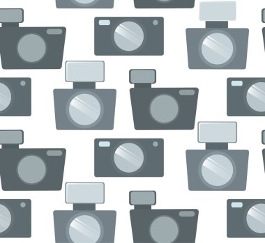 Satırdaki düz fotoğraf makineleri ile Seamless Modeli 