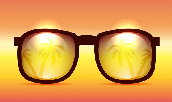 Ilustración vectorial Gafas de sol verano — Vector de stock