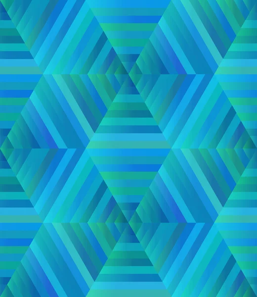 Caleidoscopio azul sin costura abstracto — Vector de stock