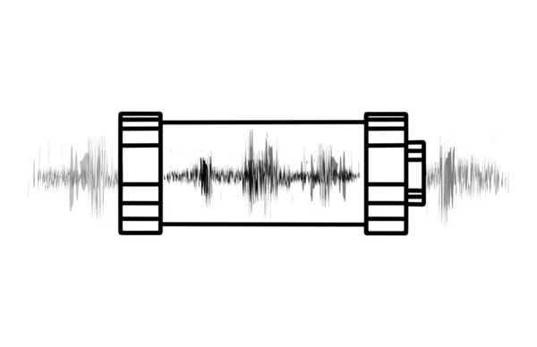 Illustration Skissera Tecknade Laddade Batterier Med Elektrisk Laddning Resonans Vektor — Stock vektor