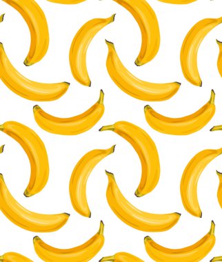 Beyaz arka planda sulu muzlar olan kusursuz çizgi film desenleri. Tropik meyveler. Kumaşlar, duvar kağıtları ve yaratıcılığınız için vektör deseni.