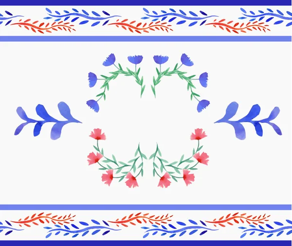 Naadloos patroon met bloemen — Stockvector