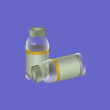 mavi arka plan üzerinde ilaçlar