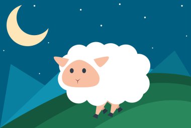 Geceleri bir yolda koyun