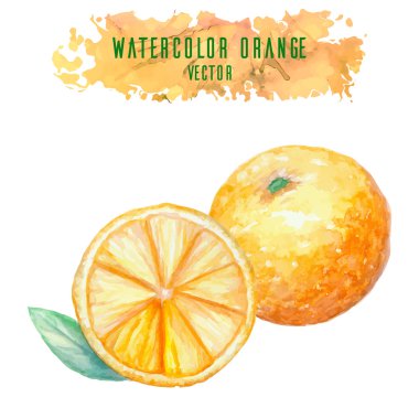 Suluboya beyaz turuncu