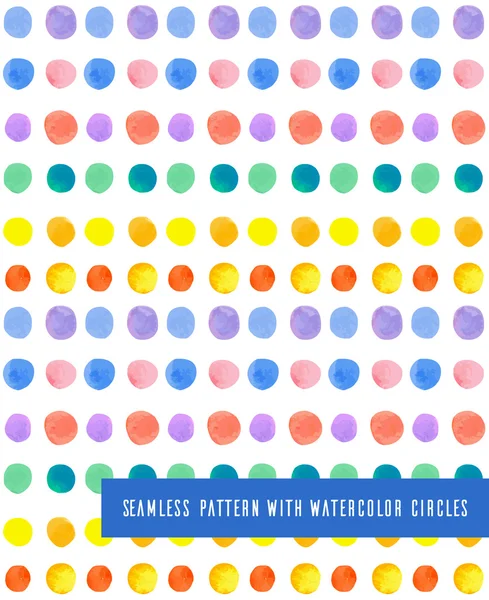 Aquarelle cercles colorés — Image vectorielle