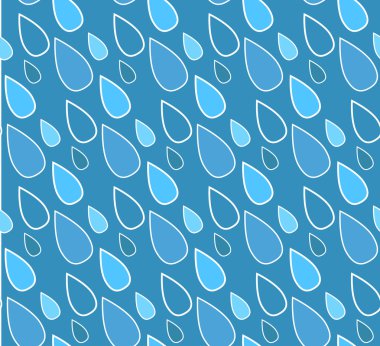 Mavi damla desen
