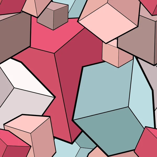 带有彩色立方体的抽象背景 — 图库矢量图片