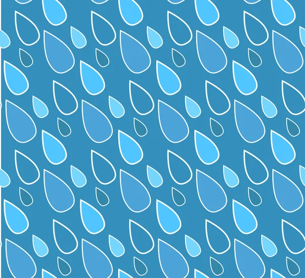 Pattern of blue drops — Stock Vector