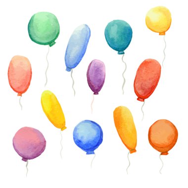 renkli topları üzerinde beyaz baackground