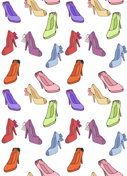 Chaussures doodle pour votre créativité — Image vectorielle