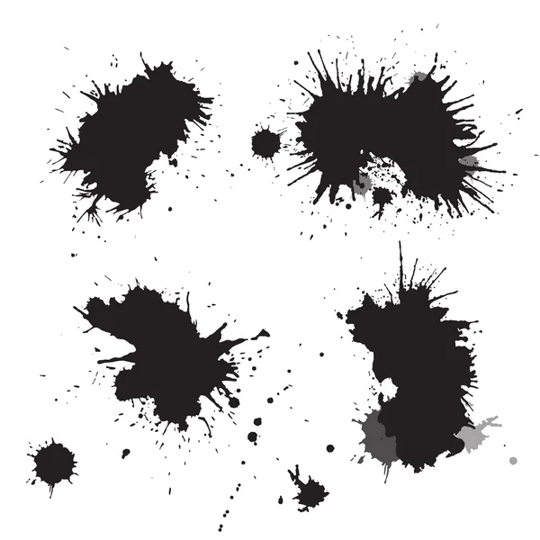 Vector ink blots — Stock Vector