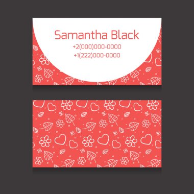 Çift taraflı kartvizit