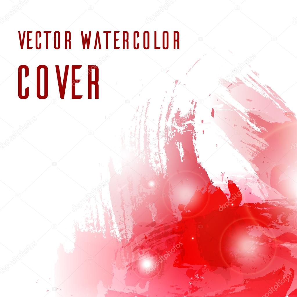 Cover with vector grunge splashes