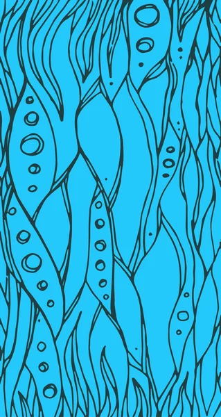 Вітальна листівка з мальованими хвилями — стоковий вектор
