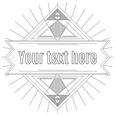 Logolar için doğrusal şablon,