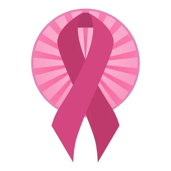 Breast cancer awareness pink ribbon — Stock Vector