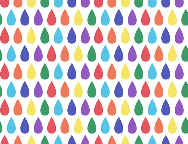 Naadloze patroon met rainbow drops — Stockvector