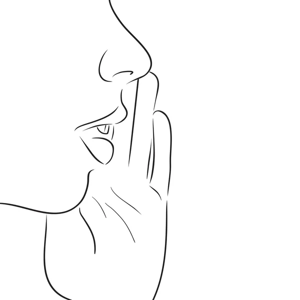 Bir kız anahat çizimi