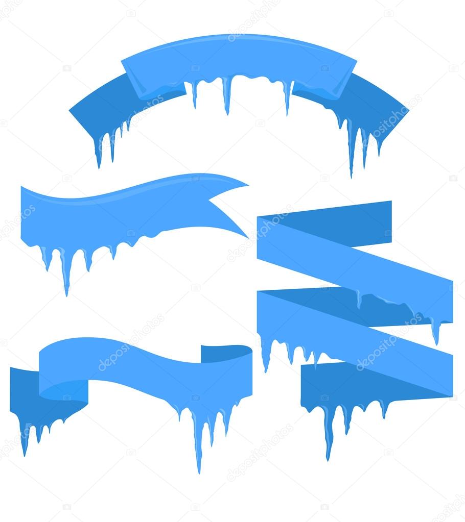 ribbons with icicles for your business