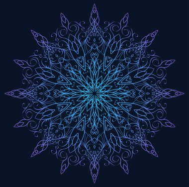 Resimde vintage kar tanesi