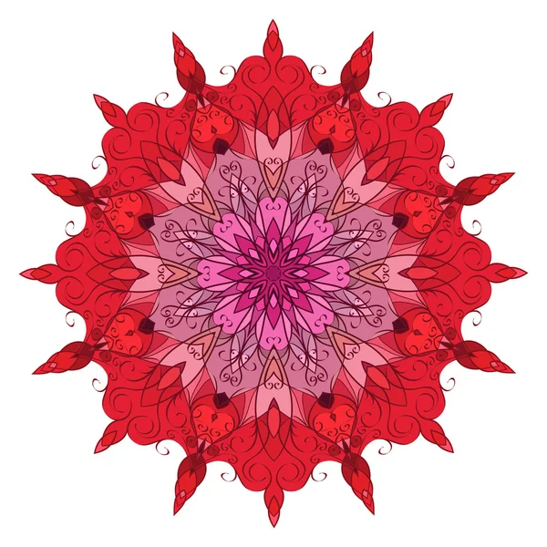 Vector patroon mandala met tribal — Stockvector