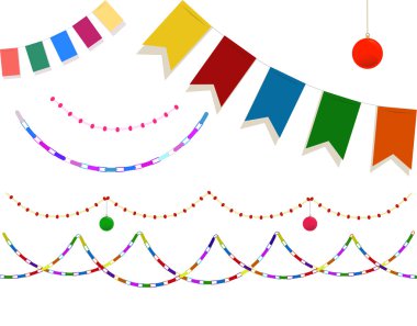 Neşeli Noel süsleri kümesi