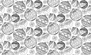 Noel topları dekore edilmiş