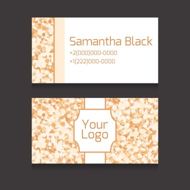 Çift taraflı kartvizit kümesi