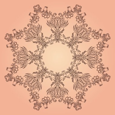 Vintage çizilmiş desen