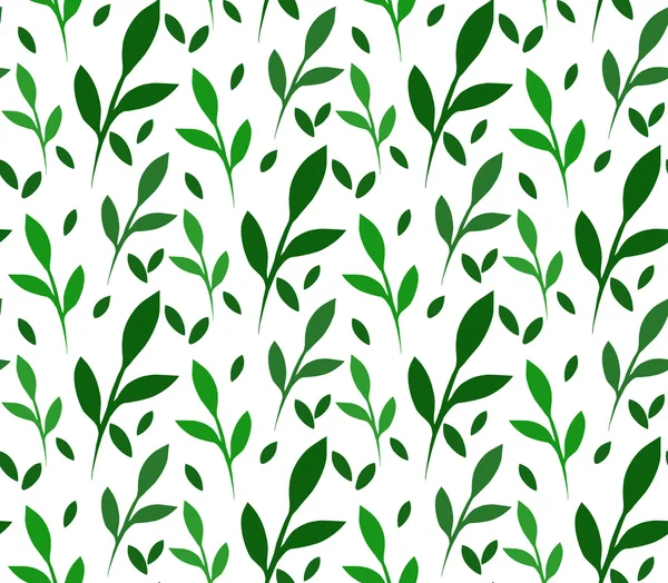 Textur mit wenig grünen Blättern — Stockvektor