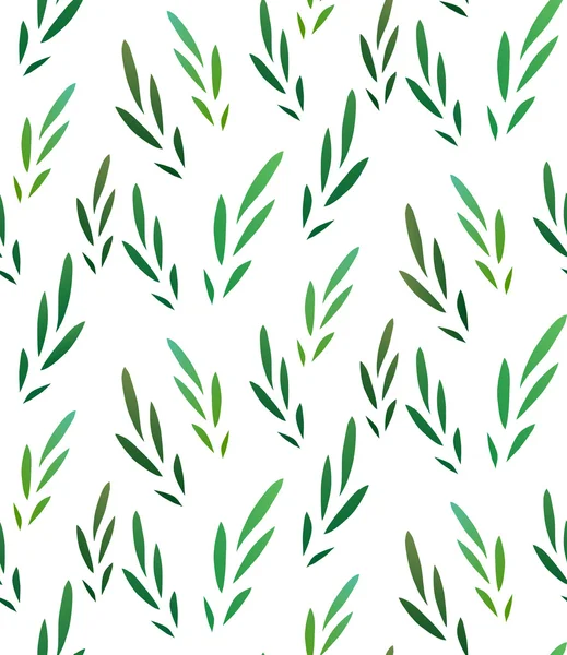 Textura con pequeñas hojas verdes — Vector de stock